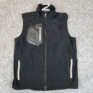 Zero Restriction Z700 Vest Men M Black Full Zip Golf Breathable 4 Way Water Wind